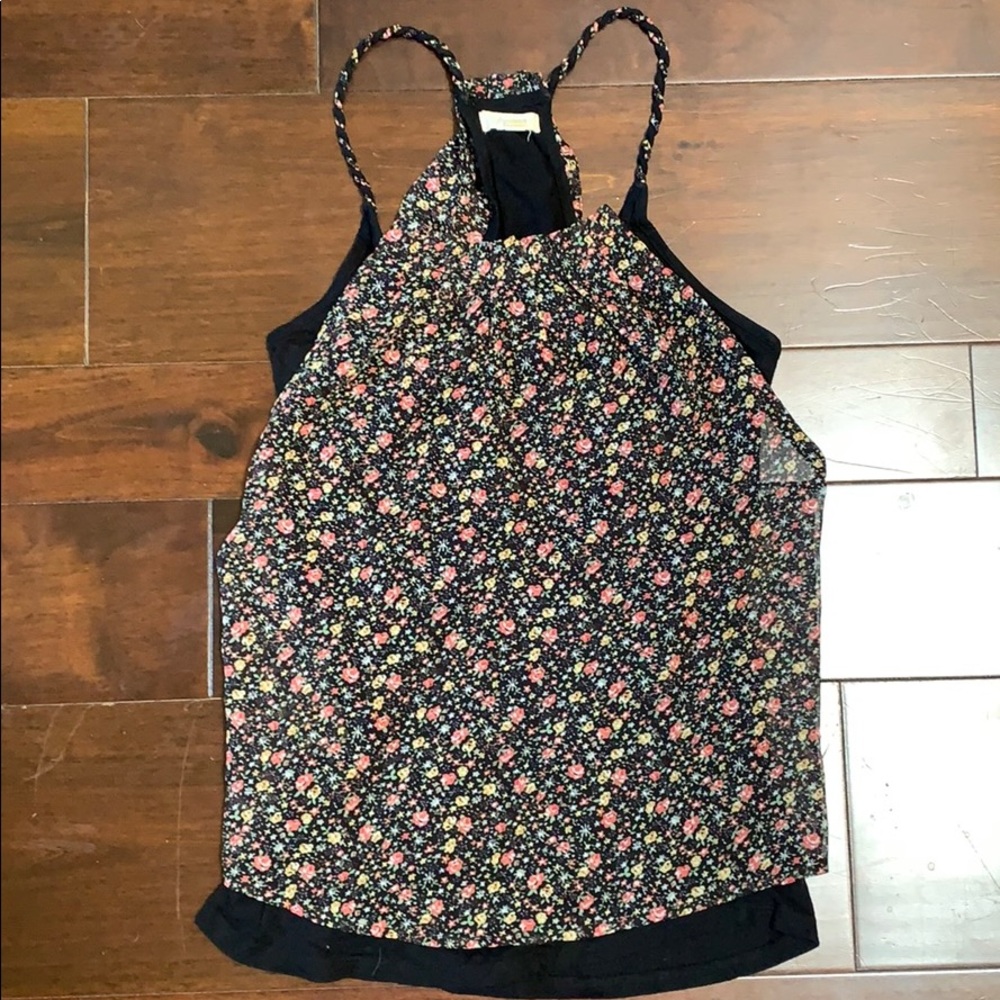 Freebird size small printed flowy tank